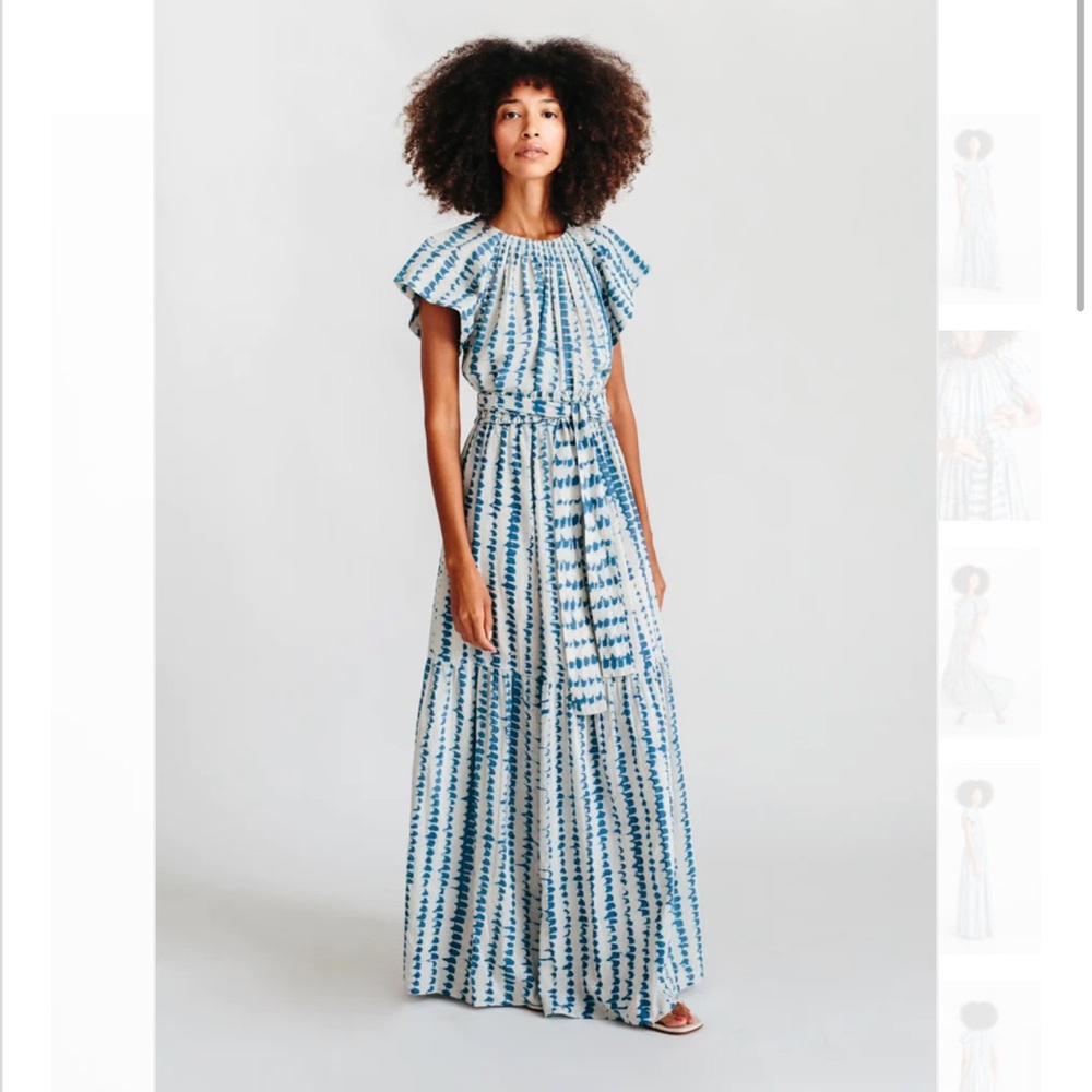 Mirth Vienna Maxi Dress in Indigo Small